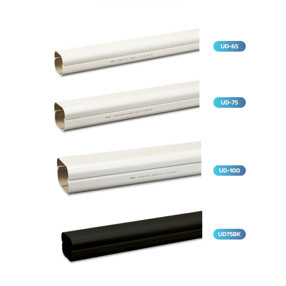 ท่อรางแอร์ UD-75BK (75 มม.) DUCT UPC UPVC DUCT LINER